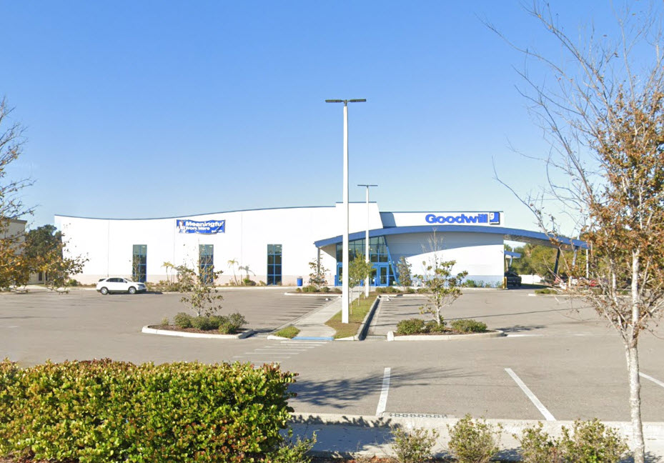 picture of Goodwill Store from drone